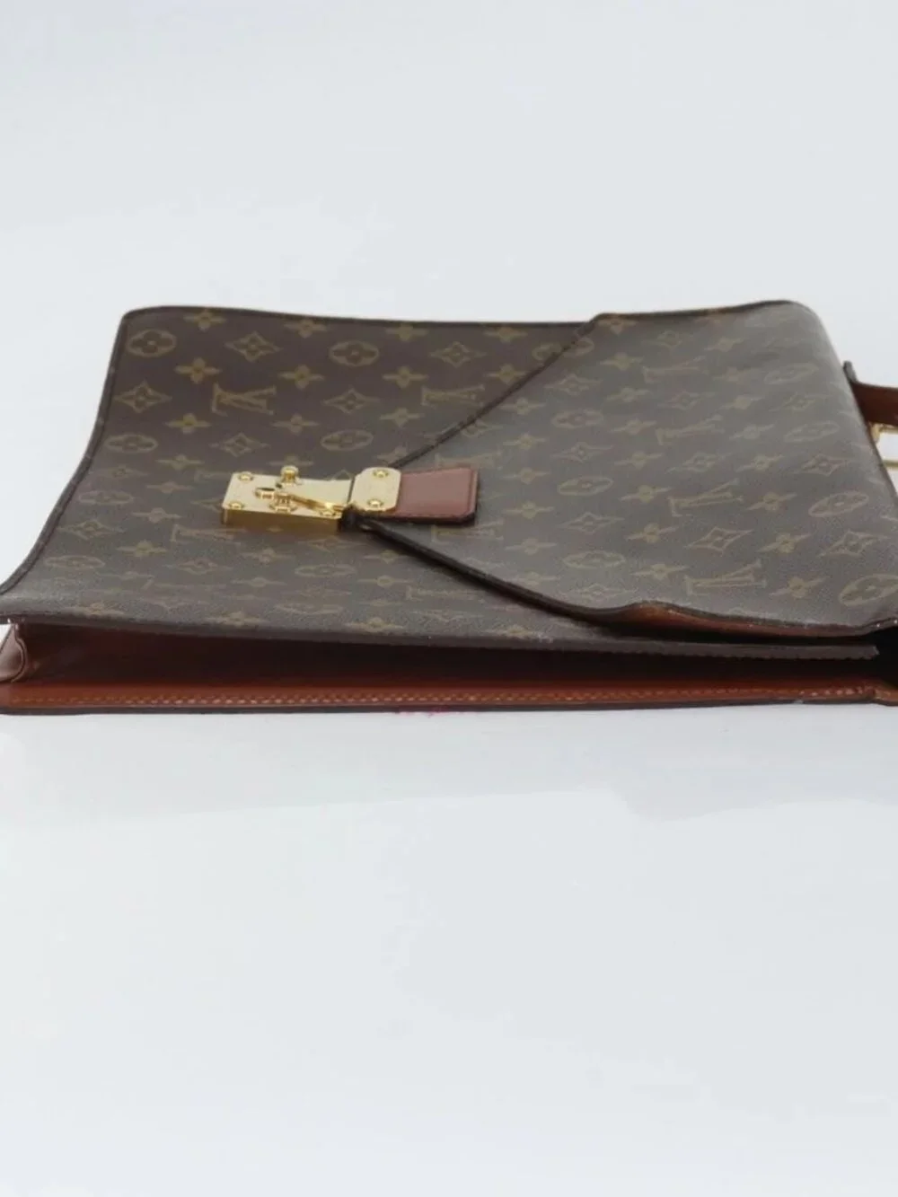 LOUIS VUITTON Monogram Porte Documents Bandouliere Bag M53338 LV Auth ep12567